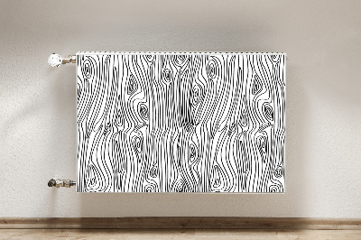Magnetisk radiatorkåpa Träimitation