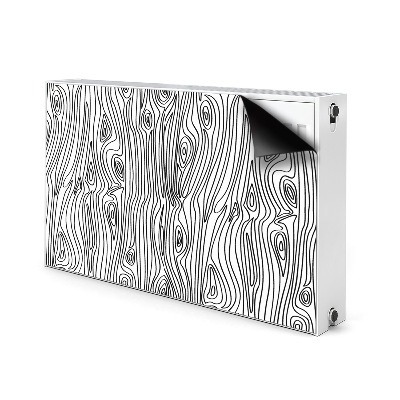 Magnetisk radiatorkåpa Träimitation