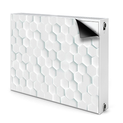 Magnetisk radiatorkåpa Vita honungskakor