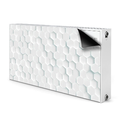Magnetisk radiatorkåpa Vita honungskakor