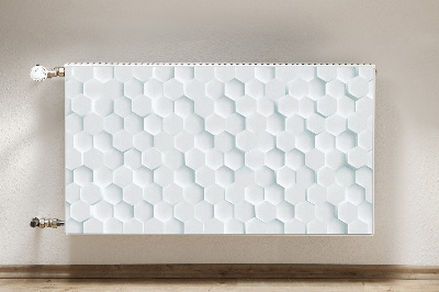 Magnetisk radiatorkåpa Vita honungskakor