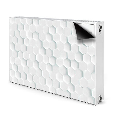 Magnetisk radiatorkåpa Vita honungskakor