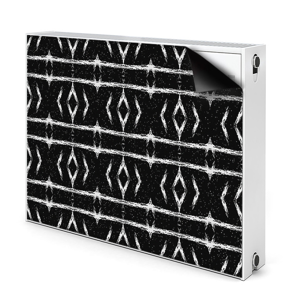 Magnetiskt radiatorskydd Svart abstraktion