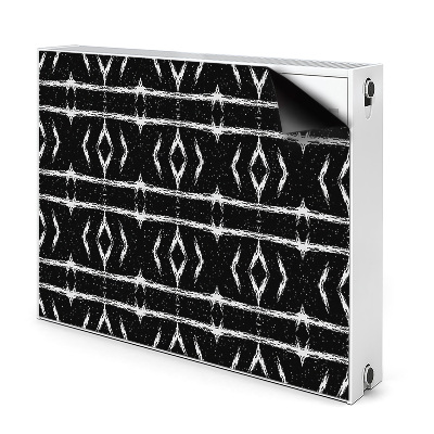 Magnetiskt radiatorskydd Svart abstraktion