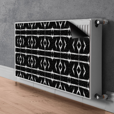 Magnetiskt radiatorskydd Svart abstraktion