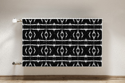 Magnetiskt radiatorskydd Svart abstraktion