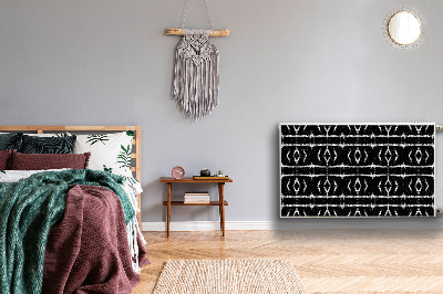 Magnetiskt radiatorskydd Svart abstraktion