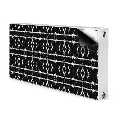 Magnetiskt radiatorskydd Svart abstraktion