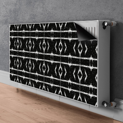Magnetiskt radiatorskydd Svart abstraktion