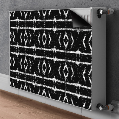 Magnetiskt radiatorskydd Svart abstraktion