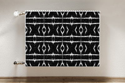 Magnetiskt radiatorskydd Svart abstraktion