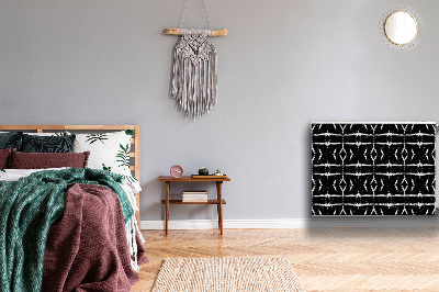 Magnetiskt radiatorskydd Svart abstraktion