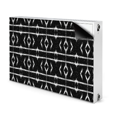Magnetiskt radiatorskydd Svart abstraktion