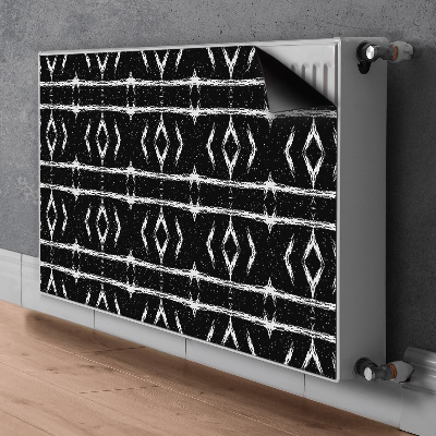 Magnetiskt radiatorskydd Svart abstraktion