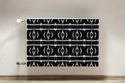 Magnetiskt radiatorskydd Svart abstraktion