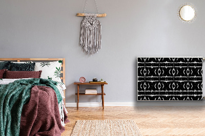 Magnetiskt radiatorskydd Svart abstraktion