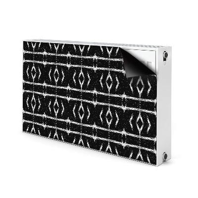 Magnetiskt radiatorskydd Svart abstraktion