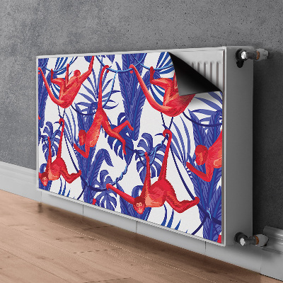 Magnetisk radiatorkåpa Abstrakt för apor