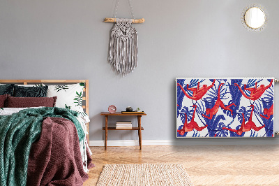 Magnetisk radiatorkåpa Abstrakt för apor