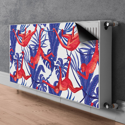 Magnetisk radiatorkåpa Abstrakt för apor