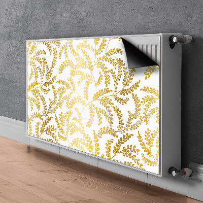 Magnetisk radiatorkåpa guldlöv