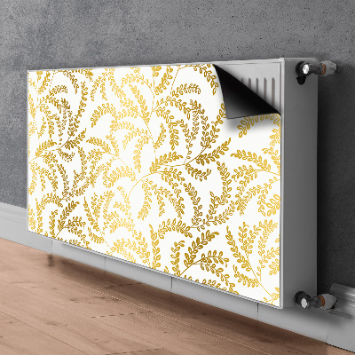 Magnetisk radiatorkåpa guldlöv