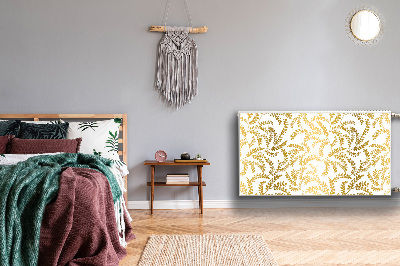 Magnetisk radiatorkåpa guldlöv