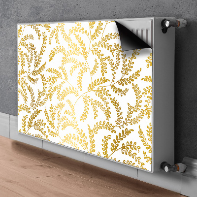 Magnetisk radiatorkåpa guldlöv