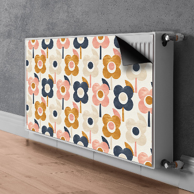 Magnetiskt radiatorskydd Blommor