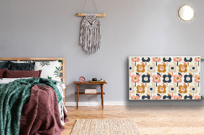 Magnetiskt radiatorskydd Blommor