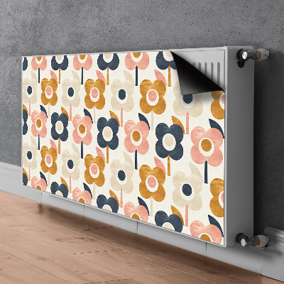 Magnetiskt radiatorskydd Blommor