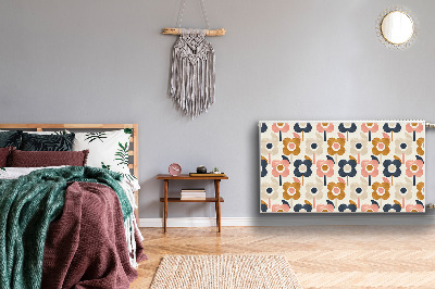 Magnetiskt radiatorskydd Blommor