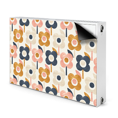 Magnetiskt radiatorskydd Blommor