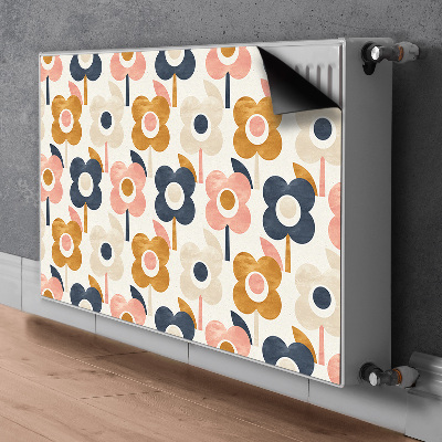 Magnetiskt radiatorskydd Blommor