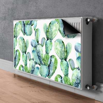 Magnetisk radiatorkåpa Gröna kaktusar