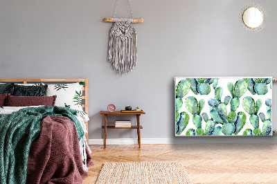 Magnetisk radiatorkåpa Gröna kaktusar