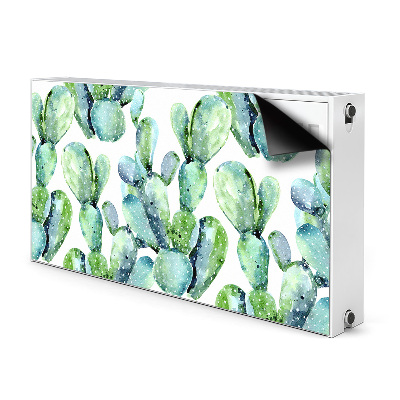 Magnetisk radiatorkåpa Gröna kaktusar