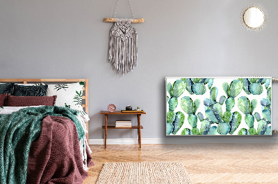 Magnetisk radiatorkåpa Gröna kaktusar