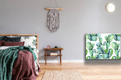 Magnetisk radiatorkåpa Gröna kaktusar