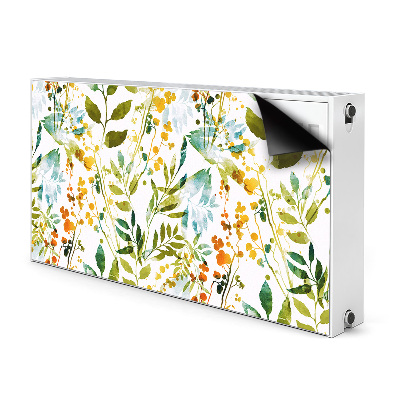 Magnetiskt radiatorskydd Boho blommor
