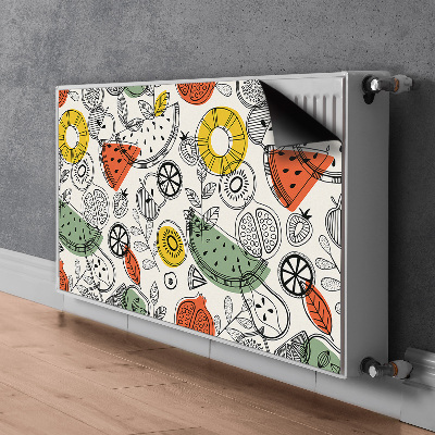 Magnetiskt radiatorskydd Fruktkonturer