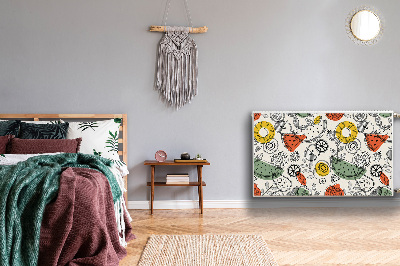 Magnetiskt radiatorskydd Fruktkonturer