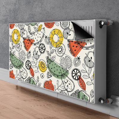 Magnetiskt radiatorskydd Fruktkonturer