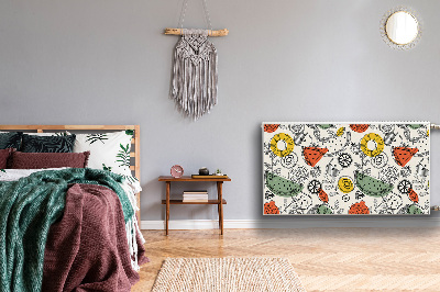 Magnetiskt radiatorskydd Fruktkonturer
