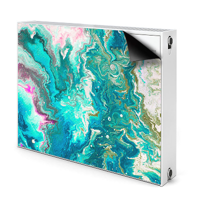 Magnetiskt radiatorskydd Grön abstraktion