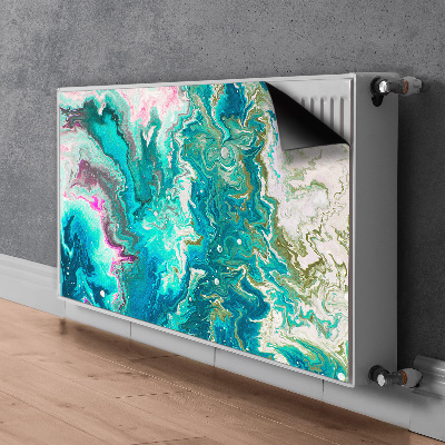 Magnetiskt radiatorskydd Grön abstraktion