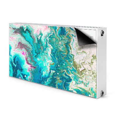 Magnetiskt radiatorskydd Grön abstraktion