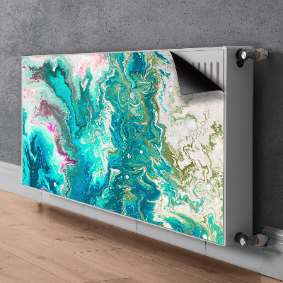 Magnetiskt radiatorskydd Grön abstraktion