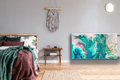 Magnetiskt radiatorskydd Grön abstraktion