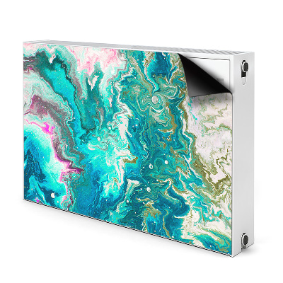 Magnetiskt radiatorskydd Grön abstraktion